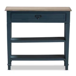 Dauphine Spruce Finished Wood Accent Console Table Blue - Baxton Studio -Urban Dwell Gear Outlet Store GUEST c2ea9504 3e25 4dc3 9eb0 14ce7fc366db