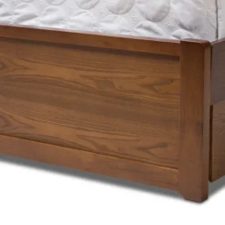 Queen Raurey Modern And Contemporary Walnut Finished Storage Platform Bed Brown - Baxton Studio -Urban Dwell Gear Outlet Store GUEST c3228b78 9fd3 4d77 b0c3 3fc5afa0ae7c
