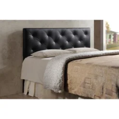 King Baltimore Modern And Contemporary Faux Leather Upholstered Headboard - Baxton Studio