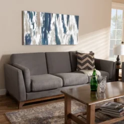 Baxton Studio Sava Fabric Upholstered Walnut Wood 3 Seater Sofa Gray - BaxtonStudio 11 Baxton Studio Sava Fabric Upholstered Walnut Wood 3 Seater Sofa Gray - BaxtonStudio -Urban Dwell Gear Outlet Store GUEST c5c4394d 7066 4267 94fc 50bc0bc0fa32