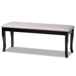 Cornelie Fabric Upholstered Wood Dining Bench - Baxton Studio -Urban Dwell Gear Outlet Store GUEST c645c42d b390 470a aa3d f493238a84b9