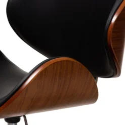 Baxton Studio Ambrosio Faux Leather Upholstered Chrome Finished Metal Adjustable Office Chair Black - BaxtonStudio -Urban Dwell Gear Outlet Store GUEST c678c082 0beb 4ea9 93a8 afe450a75b63