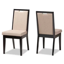 2pc Octavia Wood Dining Chair Set - Baxton Studio -Urban Dwell Gear Outlet Store GUEST ca117011 68be 4df9 b048 44b5e4427354
