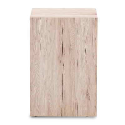 Pandora Modern And Contemporary Two-Tone 2 Drawer Nightstand Dark Gray - Baxton Studio 4 Pandora Modern And Contemporary Two-Tone 2 Drawer Nightstand Dark Gray - Baxton Studio - Image 4