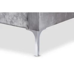 Baxton Studio Clara Velvet Fabric Upholstered 2 Seater Loveseat Gray - BaxtonStudio -Urban Dwell Gear Outlet Store GUEST cb140ed4 6f0f 426a aa02 ed4e4e41ca90