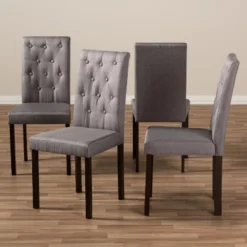 Set Of 4 Gardner Finished Dining Chairs Gray/Dark Brown - Baxton Studio 6 Set Of 4 Gardner Finished Dining Chairs Gray/Dark Brown - Baxton Studio -Urban Dwell Gear Outlet Store GUEST cba13b8c a0ae 4762 8339 89e823f0102a