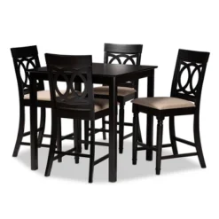 5pc Verina Upholstered Espresso Wood - Baxton Studio 17 5pc Verina Upholstered Espresso Wood - Baxton Studio -Urban Dwell Gear Outlet Store GUEST cbaeb32b ebd2 4dec b70f c3bfee0c2406