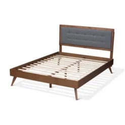 Ines Walnut Finished Wood Platform Bed - Baxton Studio -Urban Dwell Gear Outlet Store GUEST cce40b2f 95aa 4018 a94b 14b8c47294cb