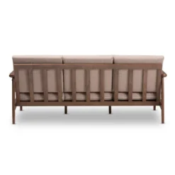 Venza Mid-Modern Walnut Wood Fabric Upholstered 3 Seater Sofa Light Brown - Baxton Studio 10 Venza Mid-Modern Walnut Wood Fabric Upholstered 3 Seater Sofa Light Brown - Baxton Studio -Urban Dwell Gear Outlet Store GUEST cd283f87 f375 4425 920e 531e27756a5b