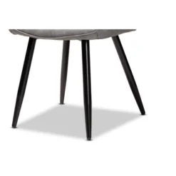 4pc Astrid Leather Upholstered Metal Dining Chairs - Baxton Studio -Urban Dwell Gear Outlet Store GUEST cf19f187 9a7f 4cd9 8df4 2cc319ec2886