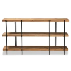 Tarah Wood Console Table Brown/Black - Baxton Studio -Urban Dwell Gear Outlet Store GUEST cfe3aab9 7f56 4a9f 83fa 1fc554ba54c9