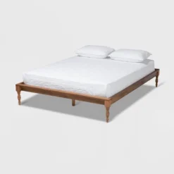 Romy Wood Bed Frame Ash Walnut - Baxton Studio -Urban Dwell Gear Outlet Store GUEST d01c817e 8710 48f0 be58 d9b08982ff32