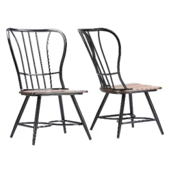 Longford Industrial Dining Chair (Set Of 2) - Baxton Studio -Urban Dwell Gear Outlet Store GUEST d3e0fbe7 c8bb 4f1a bb8b d1db0ac52c50