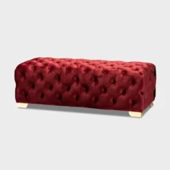 Avara Velvet Button Tufted Bench Ottoman - Baxton Studio 18 Avara Velvet Button Tufted Bench Ottoman - Baxton Studio -Urban Dwell Gear Outlet Store GUEST d503725f a800 4d37 8d37 c1472781f598