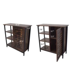 Wayland Rustic Wood And Metal 1 Door Shoe Storage Cabinet Brown/Black - Baxton Studio 18 Wayland Rustic Wood And Metal 1 Door Shoe Storage Cabinet Brown/Black - Baxton Studio -Urban Dwell Gear Outlet Store GUEST d52bd4c3 4f4c 4828 8dee 7d146dabd6ca