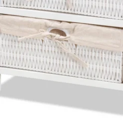 Madelia Wood 1 Drawer Storage Unit White - Baxton Studio -Urban Dwell Gear Outlet Store GUEST d6c2f390 7118 4aca a903 c5d4226c838e