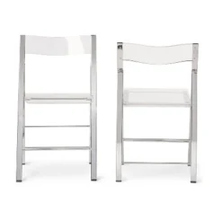 Set Of 2 Acrylic Foldable Chairs Clear - Baxton Studio -Urban Dwell Gear Outlet Store GUEST d8453e8a 09b7 46bf 85c8 b50ccd489d6d