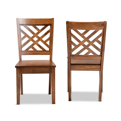 Caron Wood Dining Chair Set - Baxton Studio 1 Caron Wood Dining Chair Set - Baxton Studio