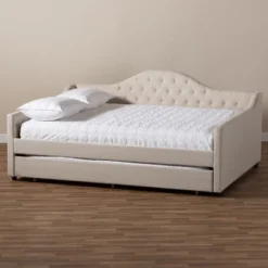 Eliza Daybed With Trundle - Baxton Studio -Urban Dwell Gear Outlet Store GUEST dbc5d1ab d8ac 4ac2 88d8 dc4b4840773d