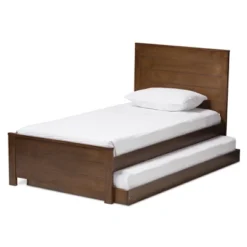 Twin Catalina Modern Classic Mission Style Finished Wood Platform Bed With Trundle - Baxton Studio 15 Twin Catalina Modern Classic Mission Style Finished Wood Platform Bed With Trundle - Baxton Studio -Urban Dwell Gear Outlet Store GUEST dc8981e2 edc1 4520 819a 298101f3820c