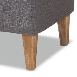 Perret Oak Finished Wood Bench Gray - Baxton Studio -Urban Dwell Gear Outlet Store GUEST dd31aa00 07dc 4334 9d2f 33dc525eb554