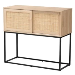 Amelia Wood Rattan Sideboard Buffet Dining Cabinet Natural Brown/Black - Baxton Studio -Urban Dwell Gear Outlet Store GUEST dd3ef810 29da 4195 aa69 04d3e1602313