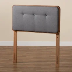 Twin Palina Upholstered And Wood Headboard - Baxton Studio -Urban Dwell Gear Outlet Store GUEST dd40231f e4ed 4114 80ef e7c1876fa8e9
