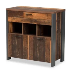 Ranger Two-Tone And Wood 1 Drawer Sideboard Buffet Rustic Brown/Gray - Baxton Studio -Urban Dwell Gear Outlet Store GUEST dd5ef665 2040 48b9 bb34 0f71de52abde