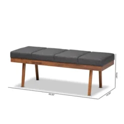 Larisa Wood Bench - Baxton Studio -Urban Dwell Gear Outlet Store GUEST de7b9f80 cee3 4e1b bfe8 33979b21246b