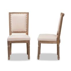 Set Of 2 Louane Fabric Upholstered And Wood Dining Chairs - Baxton Studio 20 Set Of 2 Louane Fabric Upholstered And Wood Dining Chairs - Baxton Studio -Urban Dwell Gear Outlet Store GUEST ded19665 9e02 4bc0 89ac 3a25a83738fb