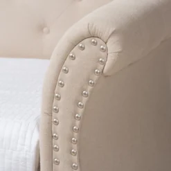 Twin Cherine Classic And Contemporary Fabric Upholstered Daybed With Trundle Beige - Baxton Studio -Urban Dwell Gear Outlet Store GUEST df802dc1 7126 48d7 bb5d 5a86cc04b58e