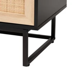 Declan Wood And Natural Rattan 2 Door Storage Cabinet Espresso Brown/Black - Baxton Studio -Urban Dwell Gear Outlet Store GUEST e0d2a64d 45fb 46c8 87b6 07c7220e39ea