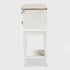 Amalie 2 Drawer Wood Nightstand White/Oak - Baxton Studio -Urban Dwell Gear Outlet Store GUEST e11363a6 6ea2 4522 9ed5 dabff2fb9c4d