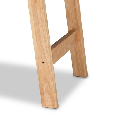 Nahla Rustic Wood Accent Bench Black/Oak Brown - Baxton Studio 6 Nahla Rustic Wood Accent Bench Black/Oak Brown - Baxton Studio - Image 6