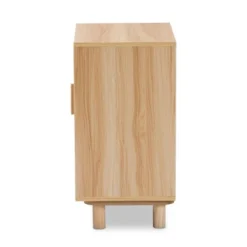 Maclean Rattan Wood 1 Door Nightstand Natural/Brown - Baxton Studio -Urban Dwell Gear Outlet Store GUEST e1a310c4 4473 4004 8a70 ee78dd6cdb99
