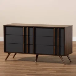 6 Drawer Naoki Wood Bedroom Dresser Gray/Walnut - Baxton Studio 13 6 Drawer Naoki Wood Bedroom Dresser Gray/Walnut - Baxton Studio -Urban Dwell Gear Outlet Store GUEST e1b3b09c a08d 416d 9d0c b594cd741b2f