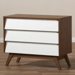 Hildon Mid-Century Modern Wood 3 Drawer Storage Chest Brown - Baxton Studio -Urban Dwell Gear Outlet Store GUEST e242503c 7575 4465 8e48 5cf12d6076c2