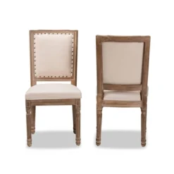 Set Of 2 Louane Fabric Upholstered And Wood Dining Chairs - Baxton Studio 14 Set Of 2 Louane Fabric Upholstered And Wood Dining Chairs - Baxton Studio -Urban Dwell Gear Outlet Store GUEST e250bedd 62ad 4e32 aadc 78c696ba33a7