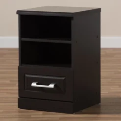 Odelia Modern And Contemporary Finished 1 Drawer Nightstand Dark Brown - Baxton Studio 14 Odelia Modern And Contemporary Finished 1 Drawer Nightstand Dark Brown - Baxton Studio -Urban Dwell Gear Outlet Store GUEST e2a7dbee 6efe 4807 a4cc 3392d7b52490