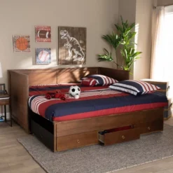 Twin To King Thomas Expandable Daybed With Storage Drawers - Baxton Studio 23 Twin To King Thomas Expandable Daybed With Storage Drawers - Baxton Studio -Urban Dwell Gear Outlet Store GUEST e2ab6904 59a2 41aa 9c63 6fa6d2789786