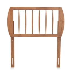 Norman Wood Headboard Walnut - Baxton Studio