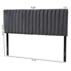 Emile Velvet Fabric Upholstered And Wood Headboard - Baxton Studio -Urban Dwell Gear Outlet Store GUEST e355a647 a13d 4155 8051 b6d027a537cb