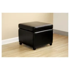 Full Leather Small Storage Cube Ottoman Black - Baxton Studio 6 Full Leather Small Storage Cube Ottoman Black - Baxton Studio -Urban Dwell Gear Outlet Store GUEST e358e7f7 5284 4ea9 adb1 6b695c96d3c9