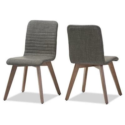 Set Of 2 Sugar Mid-century Dining Chairs - Baxton Studio 4 Set Of 2 Sugar Mid-century Dining Chairs - Baxton Studio - Image 4