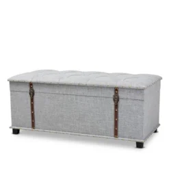 Kyra Fabric Upholstered Storage Trunk Ottoman - Baxton Studio 23 Kyra Fabric Upholstered Storage Trunk Ottoman - Baxton Studio -Urban Dwell Gear Outlet Store GUEST e722be79 2311 470c 87c2 629132b593f3