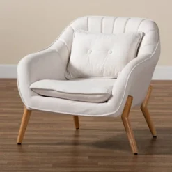 Valentina Velvet Natural Wood Armchair - Baxton Studio -Urban Dwell Gear Outlet Store GUEST e7545d80 dda0 40ee b724 702495cdfe21