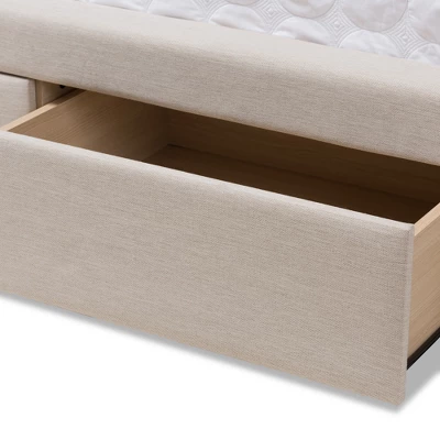 Baxton Studio Aurelie Modern And Contemporary Fabric Upholstered Storage Bed 12 Baxton Studio Aurelie Modern And Contemporary Fabric Upholstered Storage Bed - Image 12