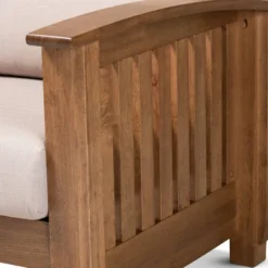 Charlotte Fabric Upholstered Wood 2 Seater Loveseat Taupe/Brown - Baxton Studio -Urban Dwell Gear Outlet Store GUEST e8e31020 98c0 4b0e 9002 5bfdb0e4ab04