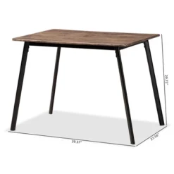 Calder Wood And Metal Dining Table Walnut Brown/Black - Baxton Studio 15 Calder Wood And Metal Dining Table Walnut Brown/Black - Baxton Studio -Urban Dwell Gear Outlet Store GUEST e9a2a035 f5f8 42b3 a7db f09a01e4b48e
