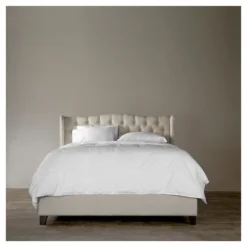 King Norwich Linen Modern Platform Bed Light Beige - Baxton Studio -Urban Dwell Gear Outlet Store GUEST ea7cefe5 5fa0 4301 8475 144a725a4175